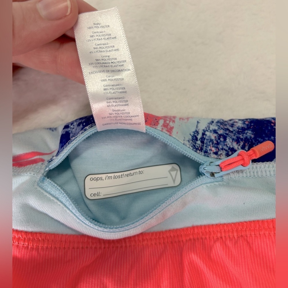 Lululemon Ivivva girls size 14 Coral Athletic breif lined Shorts - Picture 7 of 7